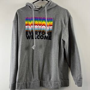 #takepride Target ‘Everyone Welcome’ Women SM Hoodie Gray Sweatshirt lgbt Pride